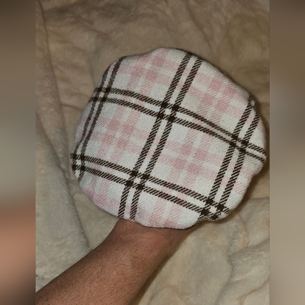 Janie and Jack baby girl Brown top w/ pink/ brown flat cap 6/12mos - Picture 3 of 8